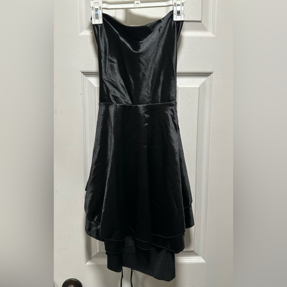 Black Satin Dress